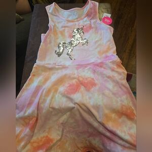 Children's Place Girl's Pastel Tie-Dye Dress